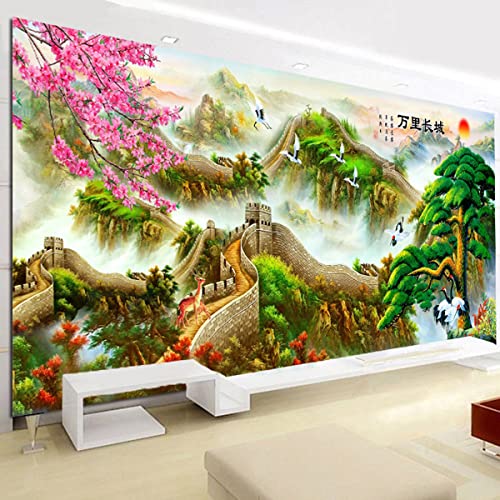 Instarry 5D DIY Diamant Painting Zubehör Groß Chinesische Mauer Home Decor 150x60 cm von Instarry