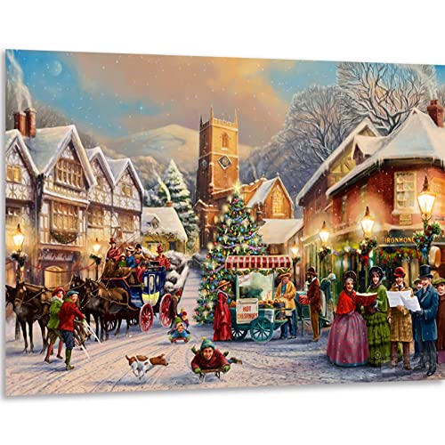 Instarry 5D DIY Diamond Painting Set Groß Weihnachtsstadt Aesthetic Room Decor 60x40 cm von Instarry