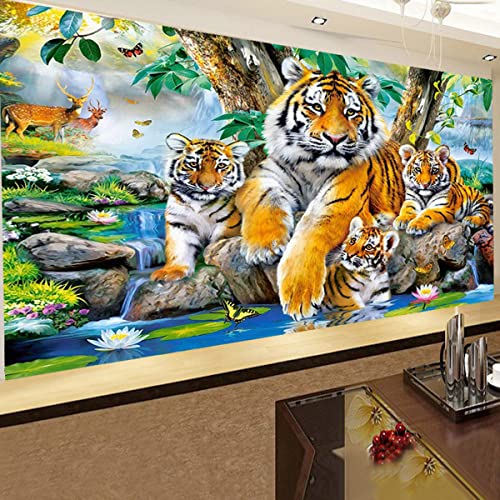 Instarry 5D Diamond Painting Bilder Groß Tiger Haus Dekoration 120x50 cm von Instarry