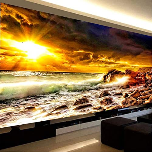 Instarry 5D Diamond Painting Groß Meer und Sonnenuntergang Indie Room Decor 100x40 cm von Instarry