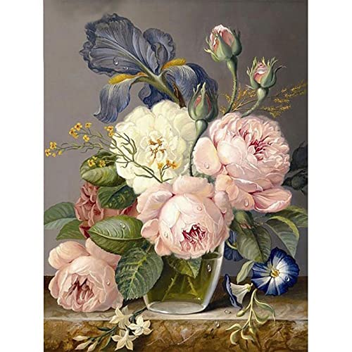 Instarry 5D Diamond Painting Groß Vase mit Blumen Wall Decoration 60x40 cm von Instarry