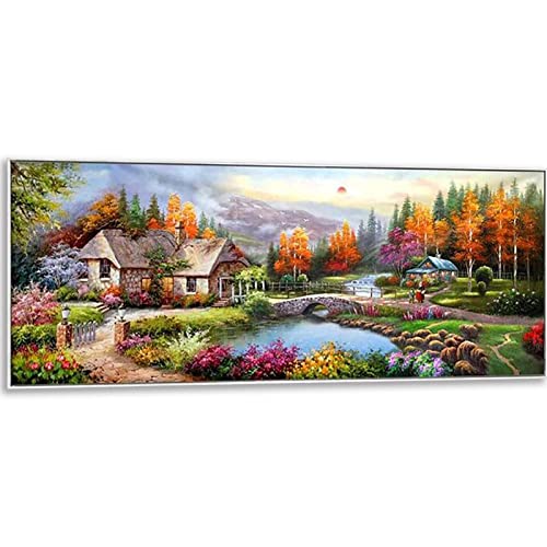 Instarry 5D Diamond Painting Set Groß Haus am See Room Decor 120x50 cm von Instarry