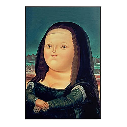 Instarry 5D Diamond Painting Zubehör Full Groß Cartoon-Mona Lisa Schlafzimmer Wohnzimmer Deko 45x60 cm von Instarry