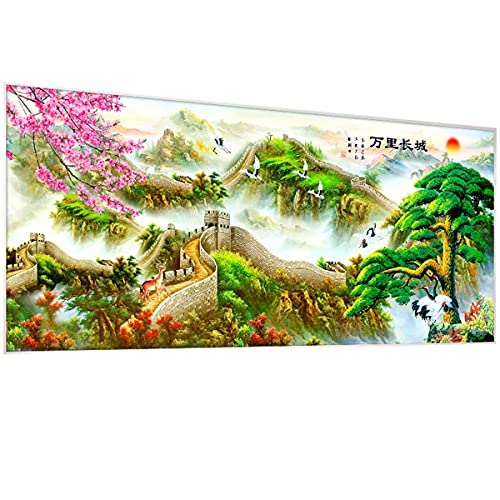 Instarry 5D Diamond Painting Zubehör Full Groß Chinesische Mauer Room Decor (120x50 cm) von Instarry