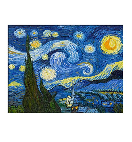 Instarry DIY 5D Diamond Painting Zubehör Groß Van-Gogh-Sternenhimmel Wandbilder Wohnzimmer 70x55 cm von Instarry