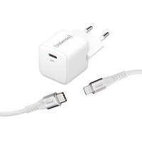 Intenso W30C + C315L Lightning-Kabel GaN-Ladeadapter weiß, 30 Watt von Intenso