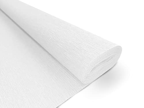 Interdruk BIKW101 Krepppapier Premium 101 weiß 200 x 50 cm, Large von Interdruk