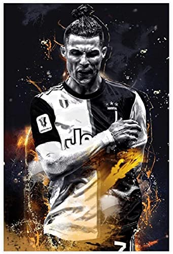 5D Diamant Painting Set FüR Erwachsene Und Kinder Fußball Fußballspieler Cristiano Ronaldo HD Sports 16 DIY Diamond Painting Kristall Strass Diamant Stickerei GemäLde 7.8"x11.8"(20x30cm) Kein Rahmen von Iooie