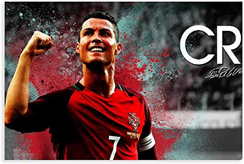 5D Diamant Painting Set FüR Erwachsene Und Kinder Fußball Fußballspieler Cristiano Ronaldo HD Sports 4 DIY Diamond Painting Kristall Strass Diamant Stickerei GemäLde 15.7"x19.7"(40x50cm) Kein Rahmen von Iooie