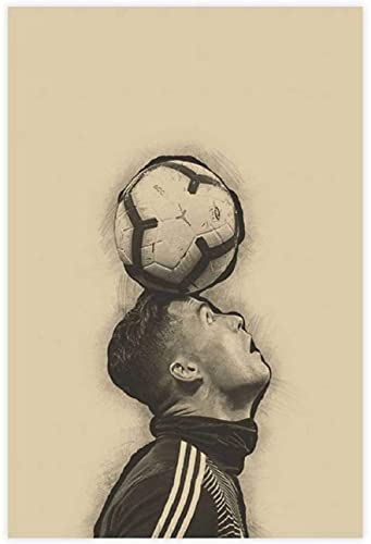 5D Diamant Painting Set FüR Erwachsene Und Kinder Ronaldo Fußball-Fußballspieler DIY Diamond Painting Kristall Strass Diamant Stickerei GemäLde 11.8"x15.7"(30x40cm) Kein Rahmen von Iooie