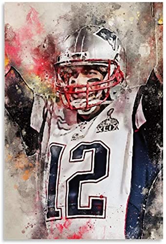 5d Diamond Painting Diamant Bilder FüR Erwachsene Und Kinder Tom Brady und Bild DIY Kreuzstich Arts Craft Kristall Strass Stickerei 19.7"x27.6"(50x70cm) Kein Rahmen von Iooie