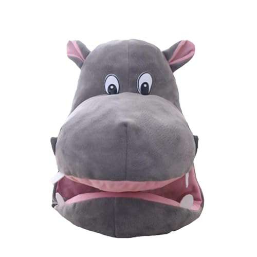 Adjustable Hippo Costume Hat, Plush Animal Headgear for Theme Parties and Cosplay, Funny and Breathable Hippo Hat for Halloween, Christmas, and Festival Celebrations, Unique Animal Headwear Accessory von Iouyjiu