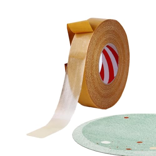 Doppelseitiges Klebeband für Rugs, Heavy Duty Mounting Tape, Starker Rug Gripper Sticky Roll, Non-Slip Teppich für Hardwood, Tile, Laminat und Bodenschutz, 1 Stück von Iouyjiu