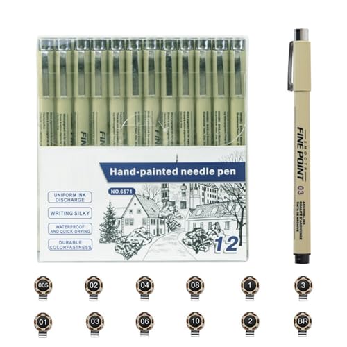 Iouyjiu Art Pens Set, Pigment Markers, Fine Point Drawing Tools, Smooth Ink Flow, Ergonomic Non-Slip Grip, Perfect for Sketching, School Projects, Teen Artist Supplies, 135mm Multicolor Iouyjiu Art Pens Set, Pigment Markers, Fine Point Drawing Tools, Smooth Ink Flow, Ergonomic Non-Slip Grip, Perfect for Sketching, School Projects, Teen Artist Supplies, 135mm Multicolor von Iouyjiu