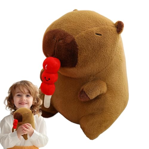 Iouyjiu Capybara Spielzeug, Plüsch, Tierkissen, hergestellt aus hochwertigem Plüschstoff mit weichem und beweglichem Filling, für Kinder und Erwachsene, entworfen für alle Altersgruppen, 24 cm von Iouyjiu