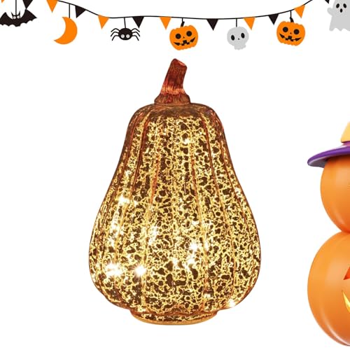 Iouyjiu Decorative Bright Pumpkin Decor, Battery Operated Pumpkin Decorations, LED Light Up Pumpkins, Illuminated Pumpkin Displays for Birthdays Parties Weddings Home Centerpieces von Iouyjiu