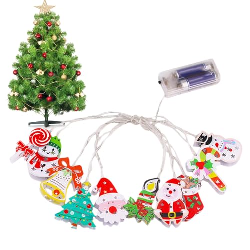 Iouyjiu LED-Weihnachts-String- | & Feiertagsdekorationen | Bunte Weihnachtslichter für Innendekoration | Ideal für Zuhause, Baum und Winterfeiern von Iouyjiu