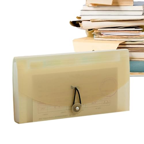 Office Storage Supplies, Home Filing System, Professional Document Organizer, Classroom Paper Storage, Business Paper Folder, School Desk Organizer, Expanding File Box 26x14x2.7cm von Iouyjiu