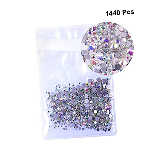 1440 Stk Nail Art Dekoration Strasssteine Kunstzubehör Strass Nagel Strass nagel edelsteine ​​strass acrylic nails scheckheft Nailart-Strasssteine Nagel Kunst Dekoration Colorful Ipetboom von Ipetboom