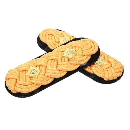 Ipetboom 1 Paar Kostümzubehör Gold Schulterschmuck Schulter Quasten Schulterklappen Epauletten Flecken dekoration einheitliche Schulterklappen Kleidungszubehör Stoff Ipetboom 1 Paar Kostümzubehör Gold Schulterschmuck Schulter Quasten Schulterklappen Epauletten Flecken dekoration einheitliche Schulterklappen Kleidungszubehör Stoff von Ipetboom