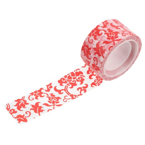 Ipetboom 1 Rolle Dekoratives Klebeband Dekorative Maskierungsbänder Washi Tapes Dekorative Maskierung Washi Tape Zum Aufzeichnen Bedruckte Klebebänder Washi Tape Zum Basteln Rot Matte Folie von Ipetboom