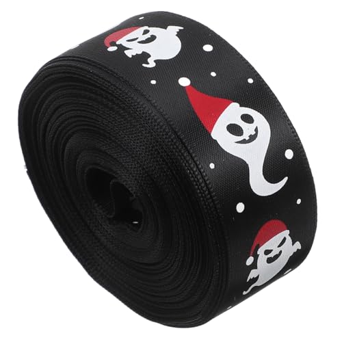 Ipetboom 1 Rolle Halloween-Band Halloween-Partygeschenk Halloween-Verpackungsbänder Geisterband Halloween-Ripsband halloween haarband Halloween-Verpackungsband dekoratives Band Polyester von Ipetboom