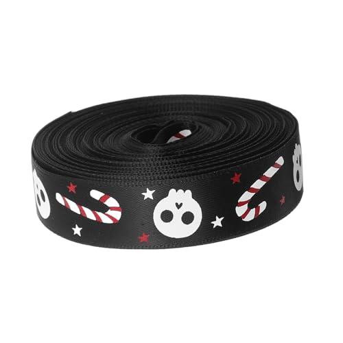 Ipetboom 1 Rolle Halloween-Band halloween dekoration Halloween Geschenkband Halloween Floristikband Dekorationsband Bänder Halloween-Banner Schmuckband zum Selbermachen Schleife Polyester von Ipetboom