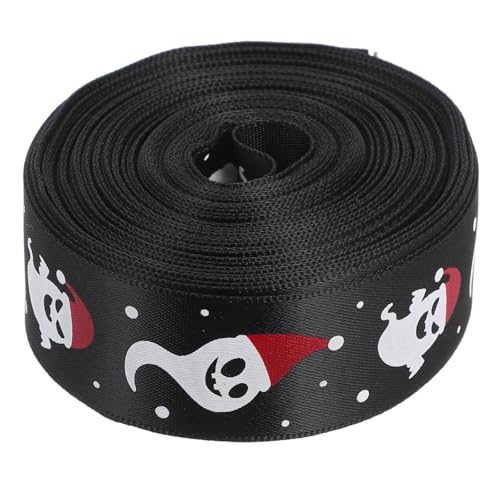 Ipetboom 1 Rolle Halloween-Band halloween haarband Bögen Bänder Sackleinen Halloween-Spinnennetz Kranz machen Band Twist Schleifenband Bulk-Band Geisterband Halloween-Bastelband Polyester von Ipetboom