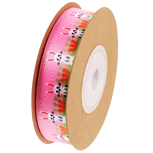 Ipetboom 1 Rolle Osterband seidenband ribbon bandfeile Geschenkverpackung Band bandalette lustige geburtstagskarte Bausatz Spule geschenkband Osterornamente Kunstband zu Ostern Polyester von Ipetboom