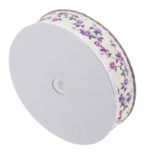 Ipetboom 1 Rolle Spitzen Band Verschiedene Bänder Zum Basteln Spitzenbänder Zum Basteln Blumenbanddekoration Band Mit Blumen Zubehör Für Spitzenbänder Spitzenband Violett Polyester von Ipetboom