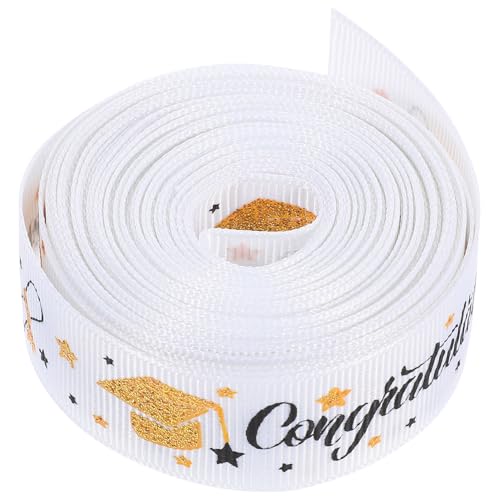 Ipetboom 1 Rolle Staffelungsband golden Quaste Hutband thematisiert Band-Organizer seidenband ribbon wedding decoration satschüsseln Verpackungsband präsentieren Schleifenband Polyester von Ipetboom