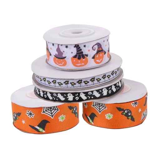 Ipetboom 1 Satz Halloween-gurtband Versiegelung Gruselige Requisiten Tür Halloween Halloween Assecoires Geschenkband Geschenkverpackungsband Diy-band Für Halloween Polyester 5st von Ipetboom