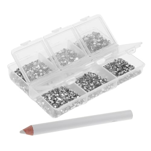 Ipetboom 1 Satz Maniküre-strass-set Nagelschleifen Gesicht Kristalle Niedliche Reize Charms Nägel Perlenkette Nagel Charms Kit Strasskleber Für Nägel Goldene Strasssteine Bling Silver Glas von Ipetboom