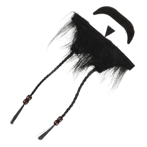 Ipetboom 1 Satz Piratenbartzubehör Bräutigam FALSCH Halloween Kind Urlaub lang Cosplay Beard Realistic Cosplay gefälschter Bart Neuheit haariger Bart lustiges Bartkostüm Plüschstoff Schwarz Ipetboom 1 Satz Piratenbartzubehör Bräutigam FALSCH Halloween Kind Urlaub lang Cosplay Beard Realistic Cosplay gefälschter Bart Neuheit haariger Bart lustiges Bartkostüm Plüschstoff Schwarz von Ipetboom