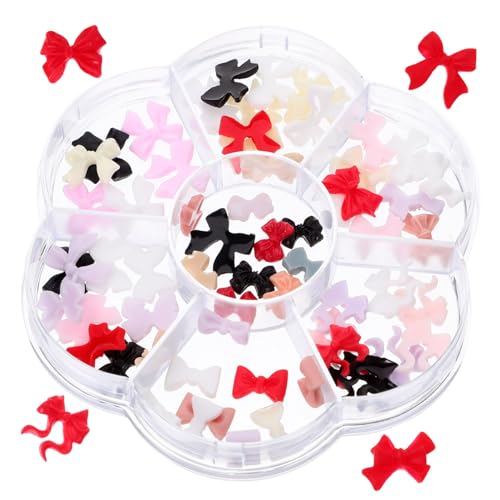 Ipetboom 1 Schachtel Bogenverzierungen FALSCH Rot Grundierung Bausatz Reize Nägel nail decoration nails charms nails accessories maniküre zubehör 3D-Nagelanhänger saisonale Nagelcharme Abs von Ipetboom