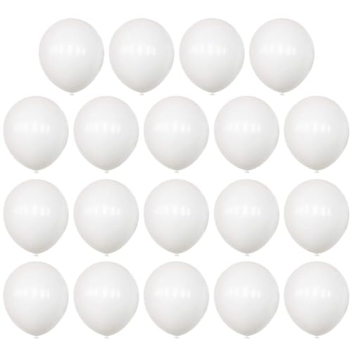 Ipetboom 100 Stück 10 Zoll Weiße Latexballons Partyballons Hochzeitsballons-Set Perfekt Für Geburtstagsfeier Abschlussfeier Hochzeit Feiertagsdekoration Und Jubiläum. von Ipetboom