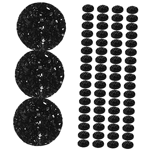 Ipetboom 100St Schmuckzubehör Hotfix goldene Strasssteine Strass-Kit Strassaufkleber packetbandrollen bastelzeug shine basteln bastelset DIY-Bastel-Patches Strass-Nagelanhänger Harz Black von Ipetboom