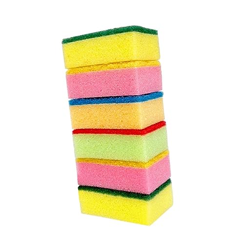 Ipetboom 10St Schrubbschwämme Spülschwamm Scheuerschwamm Schwamm entfernen Reinigungsplatten Schwamm biologisch abbaubare Schwämme Kitchen Sponge waschzuber Spülschwämme Radiergummi von Ipetboom