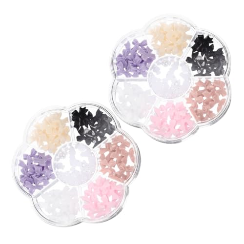 Ipetboom 2 Boxen Bunte Bogen Nagel Charms Selbstklebende Bow Nail Charms Für Kreative Nagelkunst Und Maniküre Perfekt Für Frauen Und ädchen DIY Nageldekoration von Ipetboom