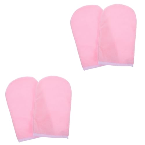 Ipetboom 2 Paar Handschuhe aus gewachster Baumwolle Frauen Creme Bausatz Handpflegeset baumwollhandschuhe Feuchtigkeitsspendende Spa-Handschuhe Handschuhe aus Paraffinwachs Polyester Rosa von Ipetboom