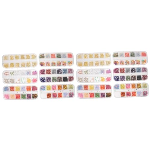 Ipetboom 2 Sätze Nagelzubehör-set False Nails Falsche Nä Manicure Accessories Weihachtsdeko Nail Charm Nagelkunst Nageldesign Nagellack -nagel-charme Nagelbolzen Abs 6 Boxen * 2 von Ipetboom