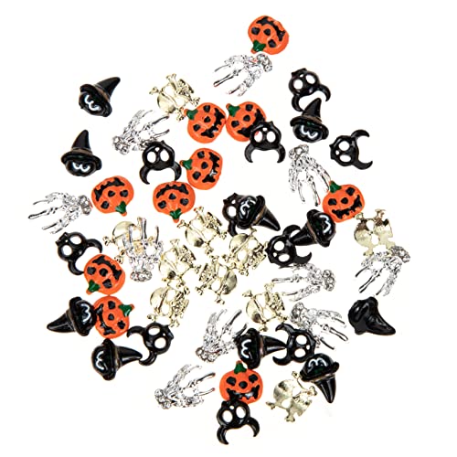 Ipetboom 2 Sätze Nail-art-zubehör Charme Halloween-nagel Polieren Kosmetik Hallo Nagelanhänger Nageldekoration Planet Bausatz Reize Nagel Charms Nagelkunstaufkleber Metall 50 Stück * 2 von Ipetboom