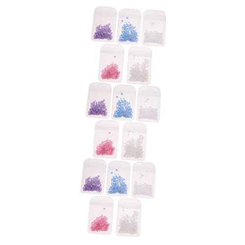 Ipetboom 3 Sätze Blüten Blätter Nagels Chmuck Blumen-nailart-anhänger 3d-blumennagelperlen Maniküre Nail Art Nieten Nagelblumen-anhänger Diademe Für Mädchen Stahlkugel 5 Packungen * 3 von Ipetboom