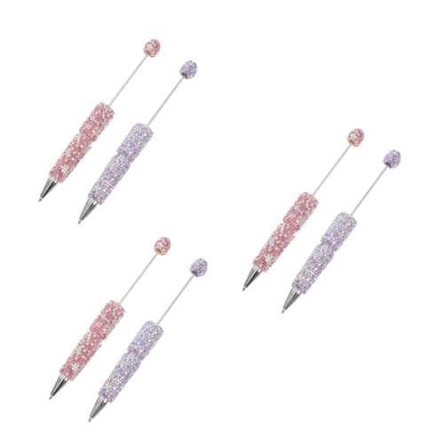 Ipetboom 3 Sätze Diamant Kugelschreiber Perlenstifte Stift Sets Mit Perlen Curva Stift Schwerer Stift Kupferstift Bling Stifte Für Frauen Goldstifte Bürostifte Halloween 2 Stück * 3 von Ipetboom