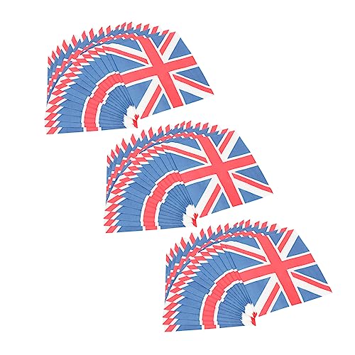 Ipetboom 3 Union Jack-Gewebe Dekorationen Serviette mit Union Jack-Muster Party England-Flagge-Serviette Union Jack-Seidenpapier Papierserviette für den Haushalt dekoratives Seidenpapier von Ipetboom