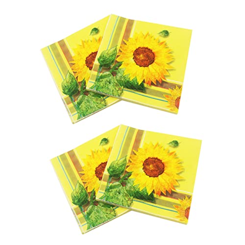 Ipetboom 40St Abendessenservietten sonnenblumen servietten party servietten besteckservietten servietten banderole servietten papier servietten firmung bedruckte Servietten Papierservietten von Ipetboom