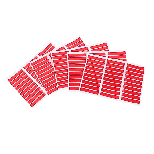 Ipetboom 5 Blätter klebeband doppelseitig double sided tape doppelseitige klebeband doppelseitigem klebeband Bausatz Punkt voll transparentes Nagelband doppelseitiges Nagelband Plastik rot von Ipetboom