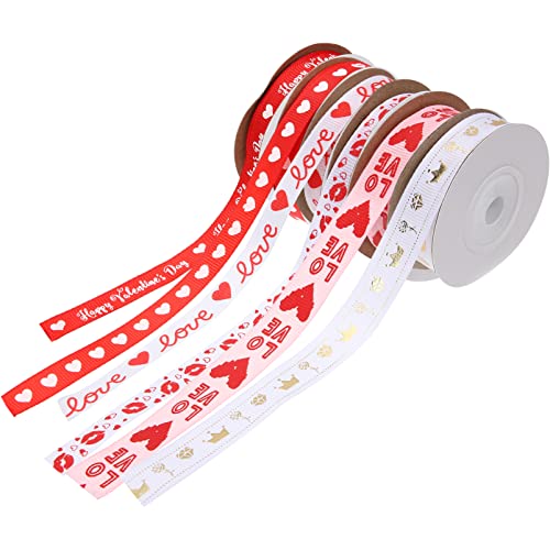 Ipetboom 6 Rollen verpackung Band ribbon ripsband band grünes Band Wickelband Gel hochzeitsdeko hochzeitsgeschenk Bänder zur Schleifenherstellung Geschenkbänder Polyester von Ipetboom