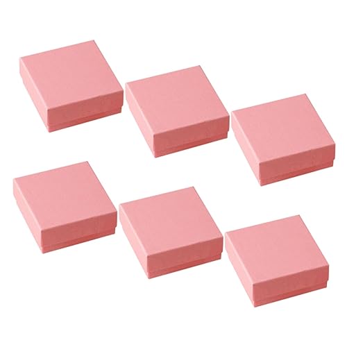 Ipetboom 6 Stck. Schmuckschatulle als Kisten für Deckel Karte Gegenwärtig Ohrring-Boxen Halskette Boxen Masse leere Schmuckschatullen Pappschmuckkoffer Papier Rosa Ipetboom 6 Stck. Schmuckschatulle als Kisten für Deckel Karte Gegenwärtig Ohrring-Boxen Halskette Boxen Masse leere Schmuckschatullen Pappschmuckkoffer Papier Rosa von Ipetboom