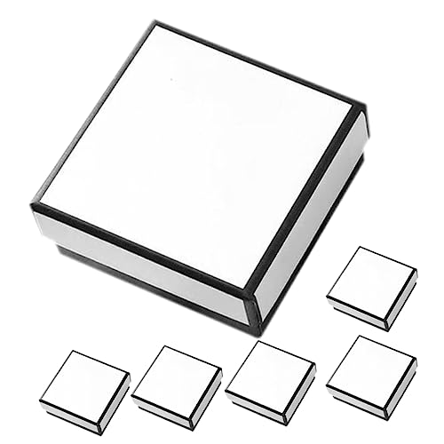 Ipetboom 6Er-Box Schmuckschatulle als hängender schmuckorganisator Fall Organisatoren Schmuckhalter kleine Geschenkboxen für Schmuck Ring-Ohrring-Boxen Karton Weiß Ipetboom 6Er-Box Schmuckschatulle als hängender schmuckorganisator Fall Organisatoren Schmuckhalter kleine Geschenkboxen für Schmuck Ring-Ohrring-Boxen Karton Weiß von Ipetboom
